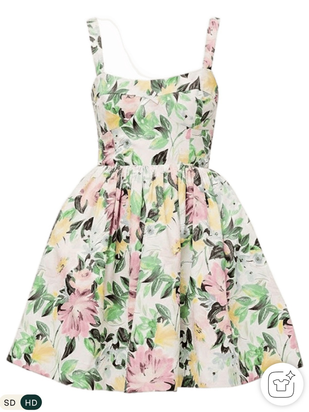 For Love & Lemons Sage Fit & Flare Mini